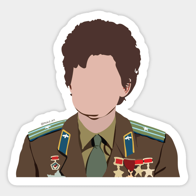 Valentina Tereshkova Sticker by itsaulart